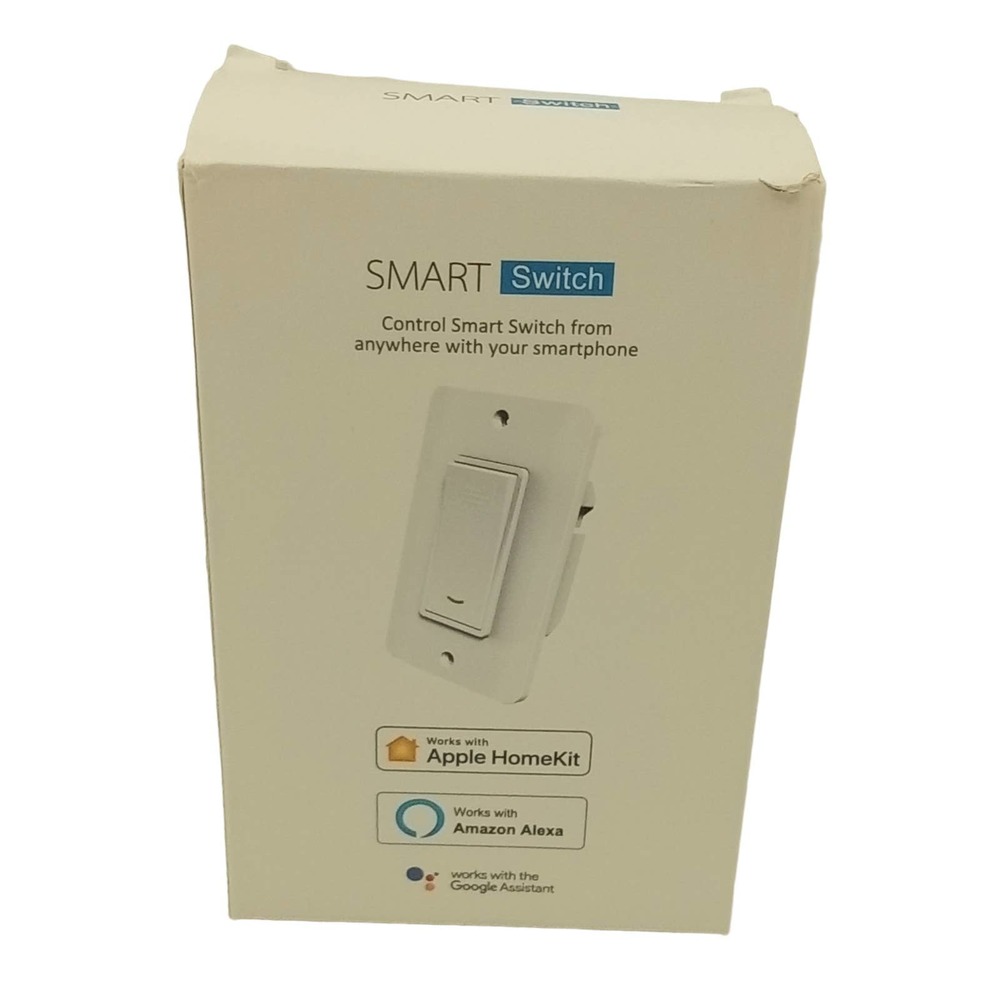 Smart Switch 2.4 Ghz WiFi Switch Supports Alexa/Goggle Assist
